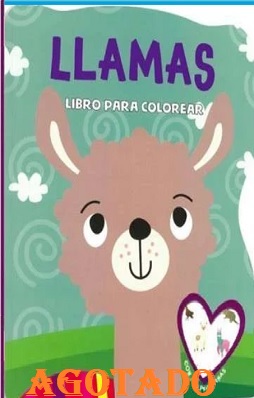 llamas libro para colorear agotado