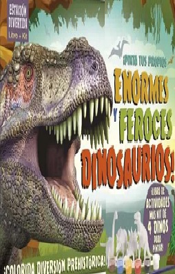 pinta a tus propios enormes y feroces dinosaurios